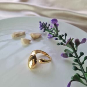 Gold Teardrop Ring