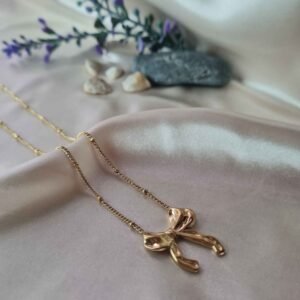 Alternative view of Love Knot-Bow Necklace