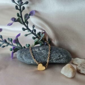 Alternative view of Heart Charm Chain Bracelet